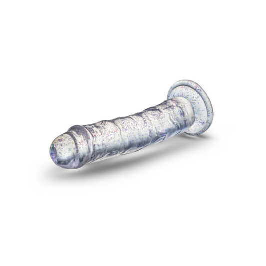 Dildo con Glitter Gala 15 cm – Base de Succión y Compatible con Arnés | Blush