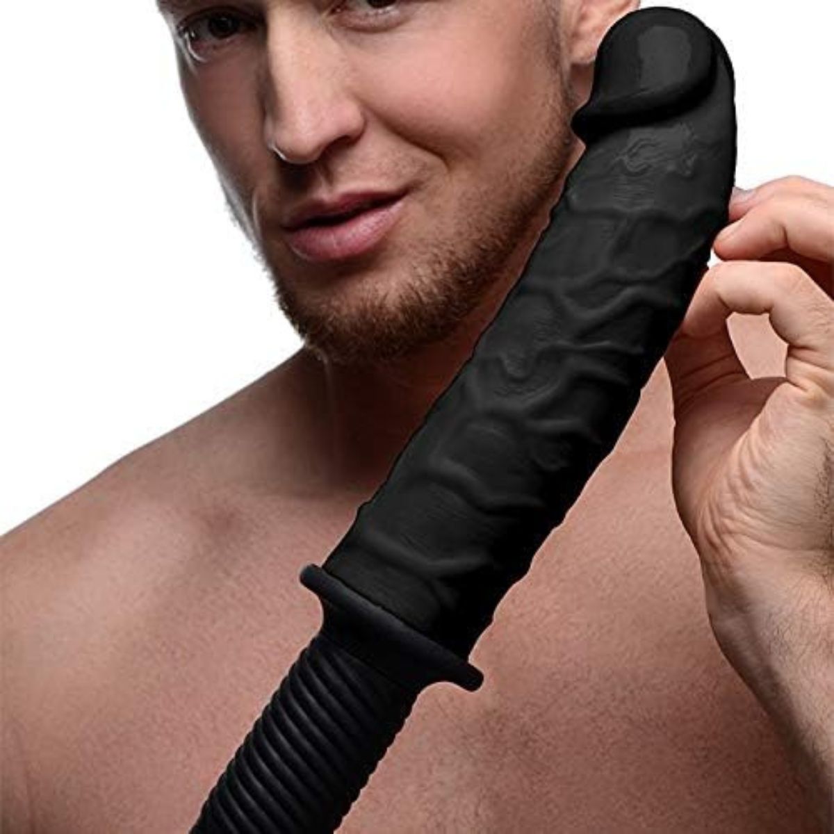 Dildo vibrador Dicktator Giant Dildo Thruster Black 22 cm