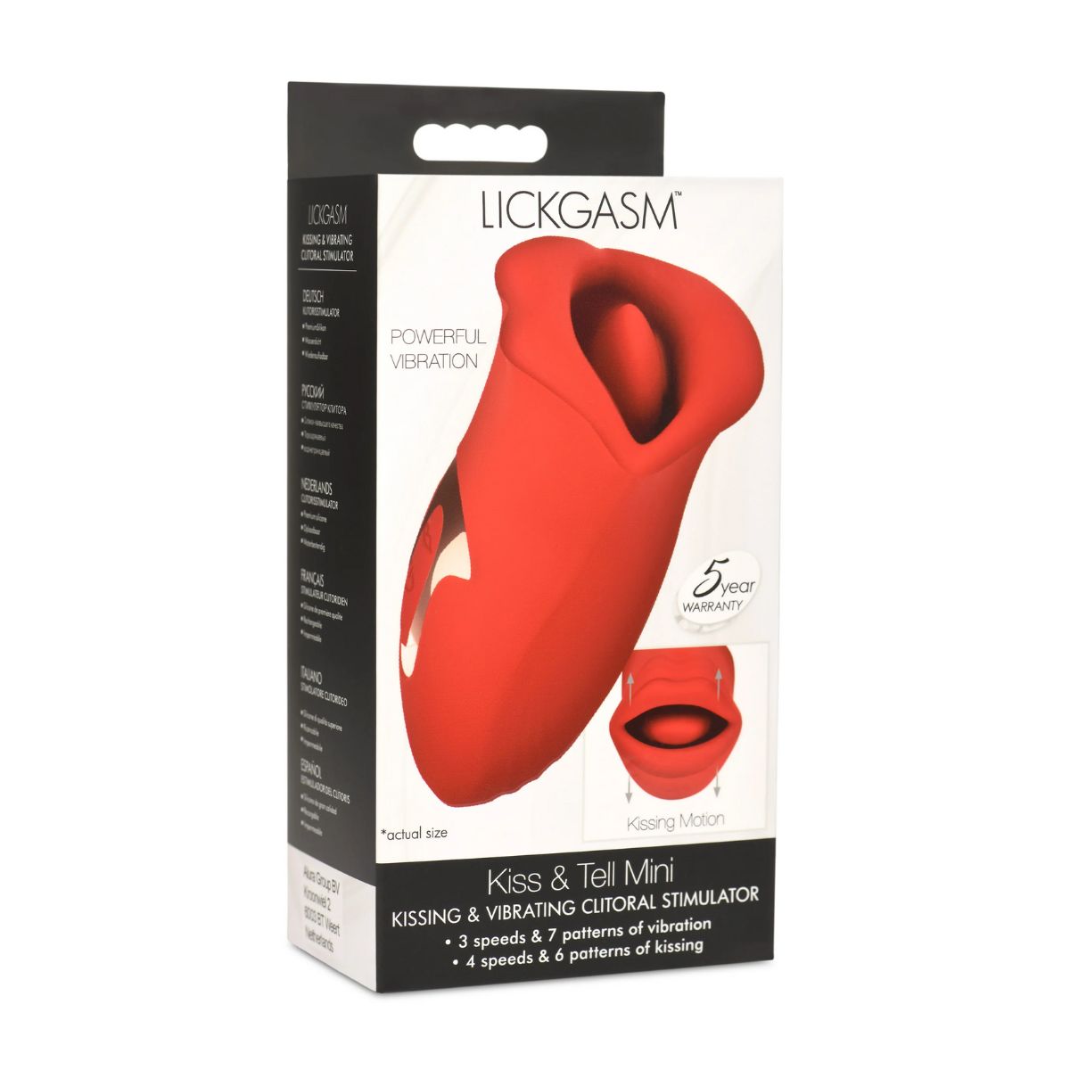 Estimulador vibrador de clitoris con lengua Lickgasm