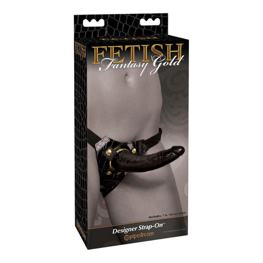 Fetish Fantasy Gold Designer Strap-on Black