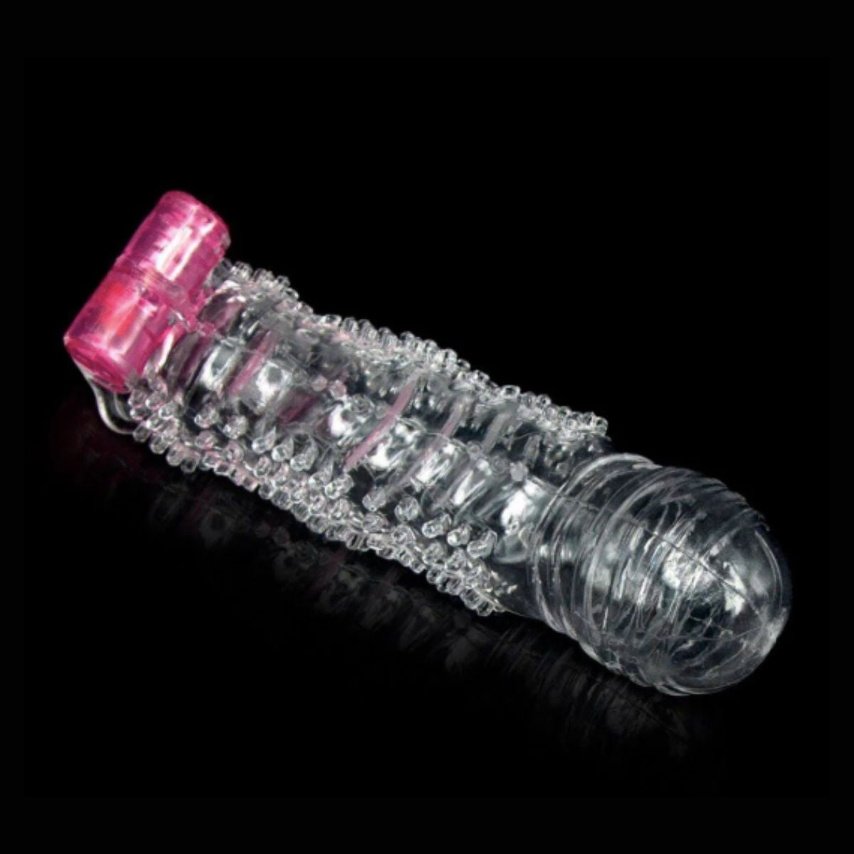 Funda para pene con vibrador Crystal Sleeve XXOO