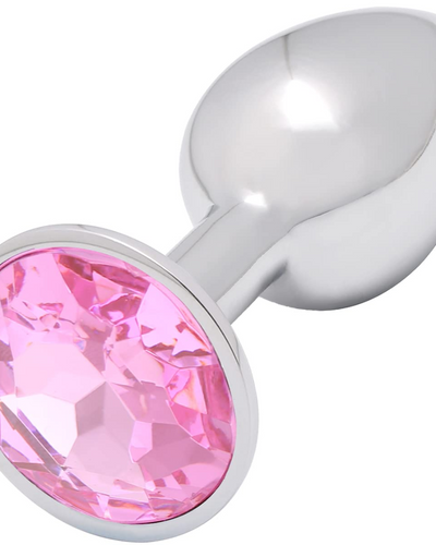 Plug anal metálico rosa
