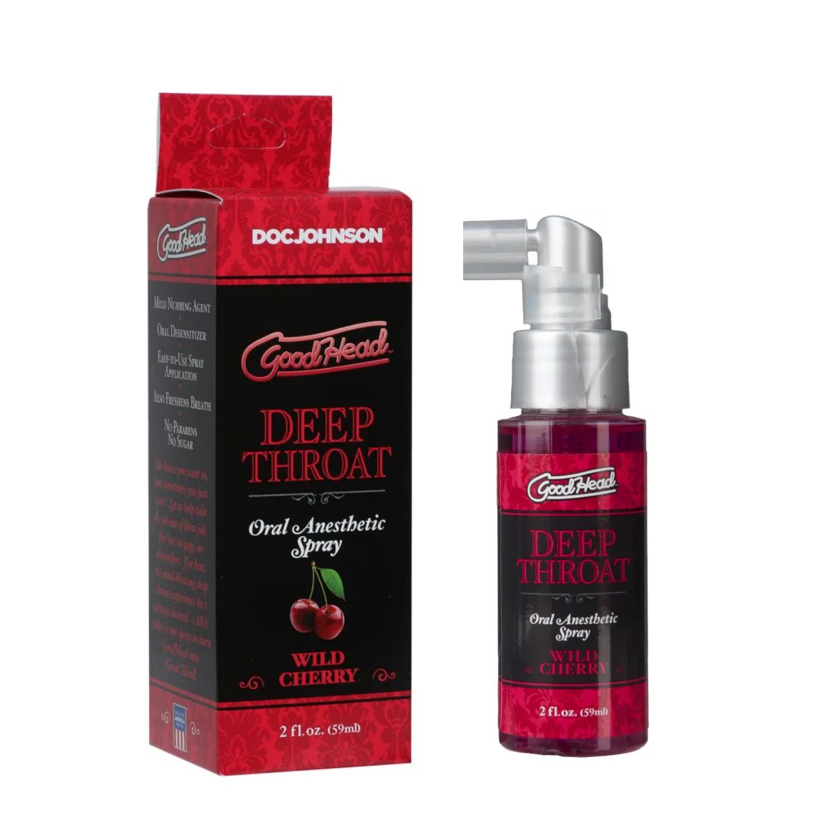 Spray garganta profunda GoodHead Deep Throat Cereza