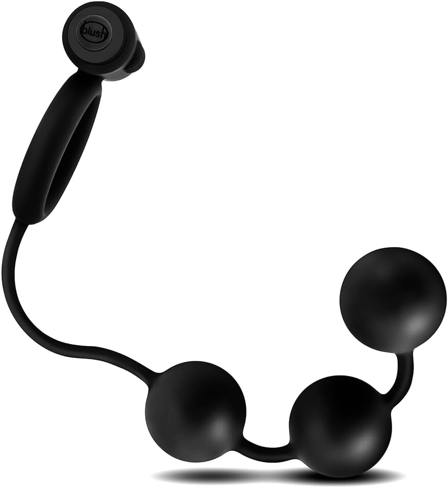 Bolas Anales con Anillo Vibrador Anal Adventures Platinum – Negro - Anal Adventures Platinum - Imagen 3 | La Juguetería de Adultos