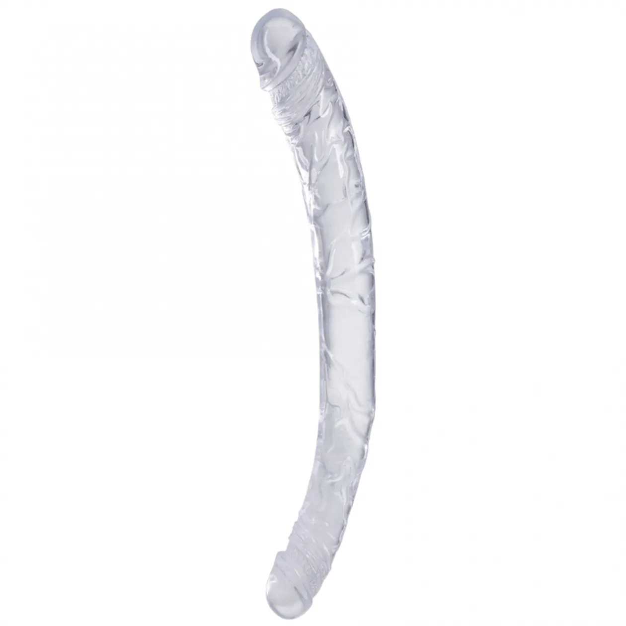 Double Dong 33 cm Transparente - Doc Johnson | La Juguetería de Adultos