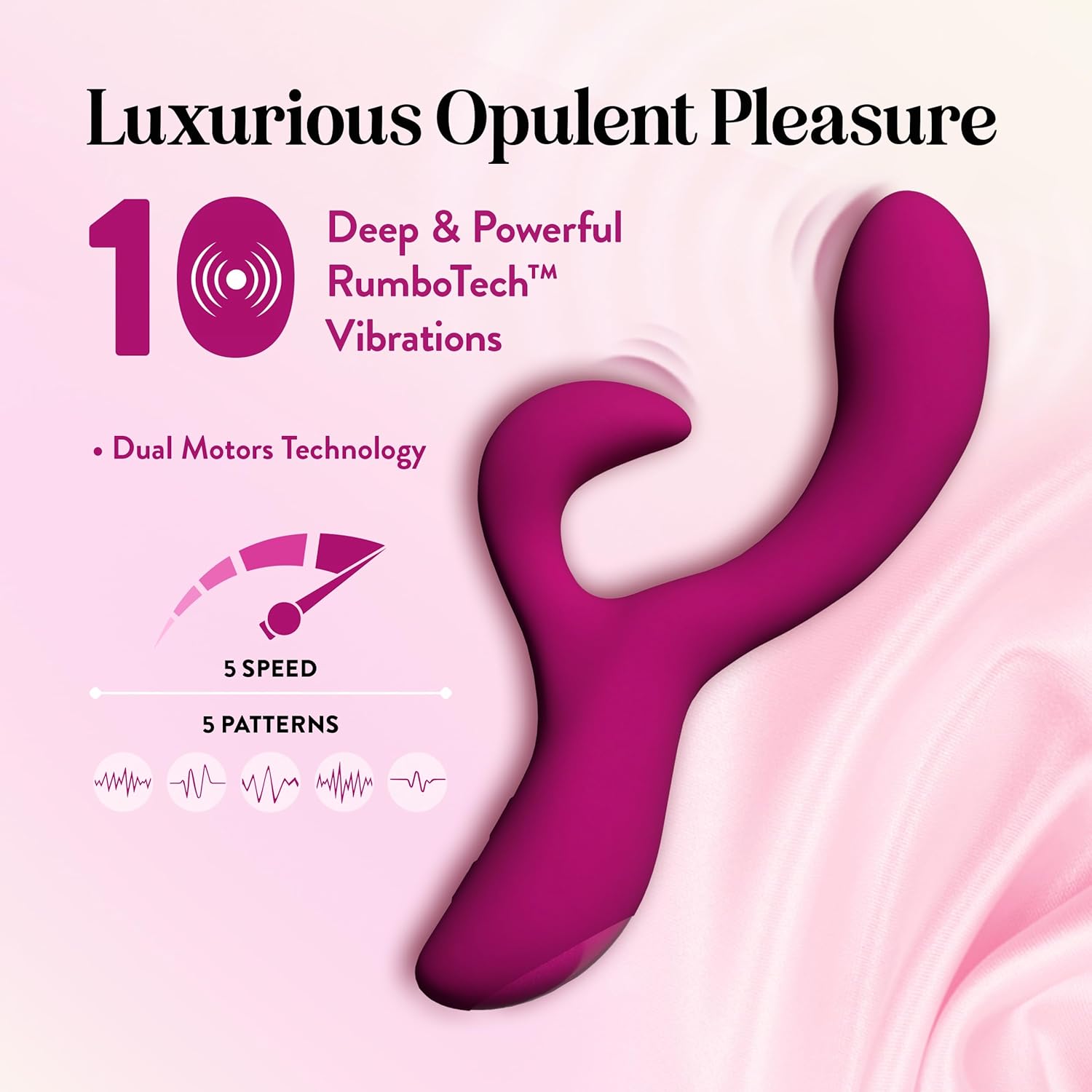 Quinn Rabbit Vibrador Triple Estimulación by Blush - Blush - Imagen 3 | La Juguetería de Adultos