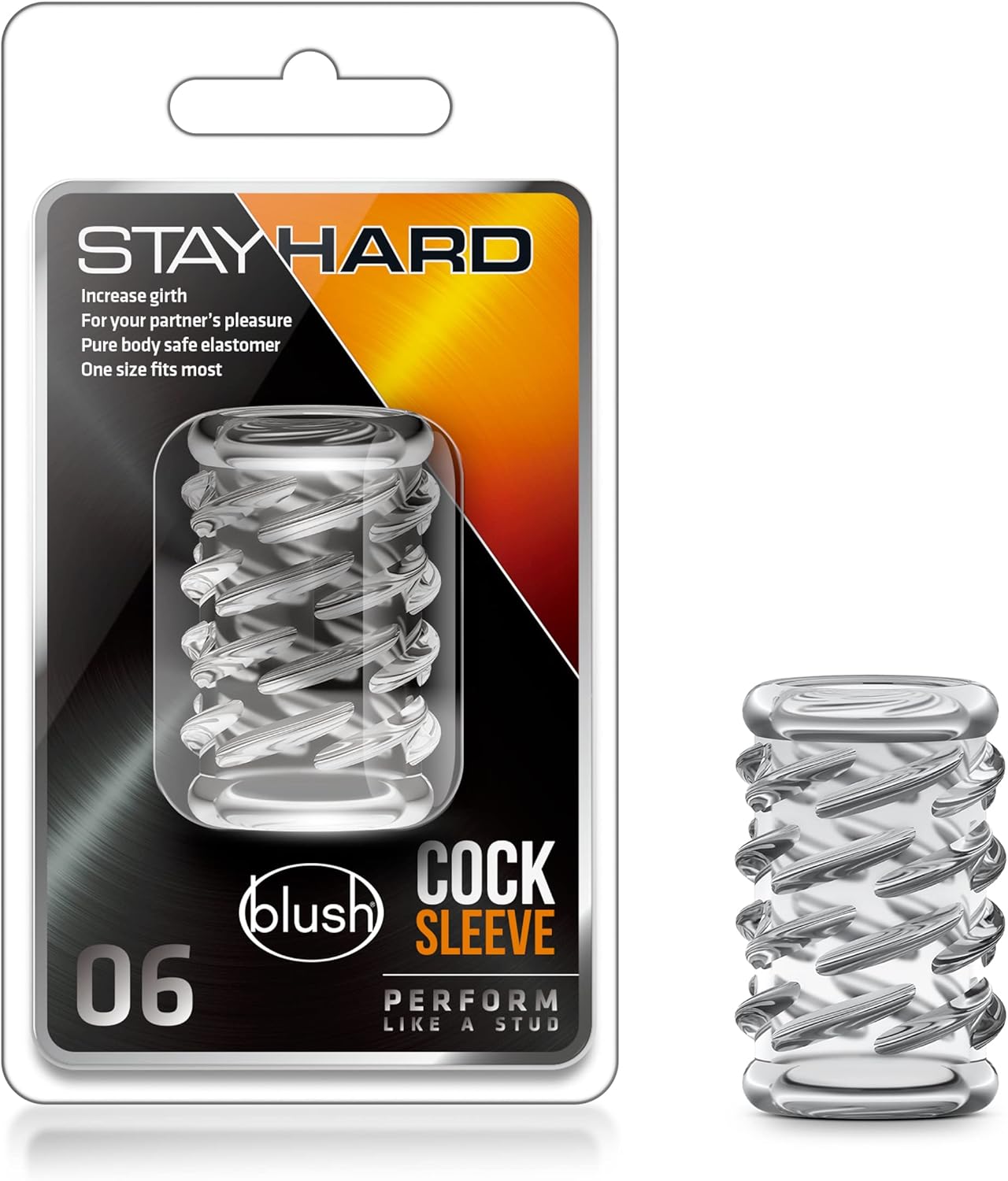 Manga para pene Stay Hard 06 Clear - Blush | La Juguetería de Adultos