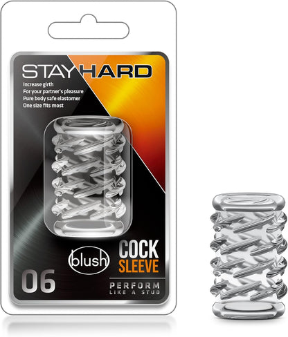 Manga para pene Stay Hard 06 Clear - Blush | La Juguetería de Adultos