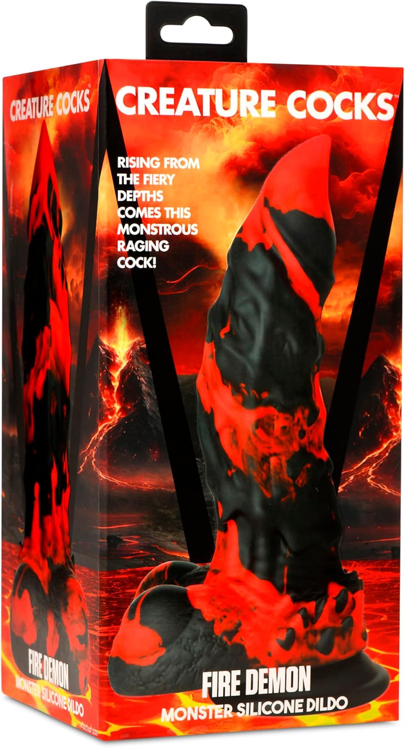 Dildo Monstruo Fire Demon Creature Cocks - XR Brands | La Juguetería de Adultos