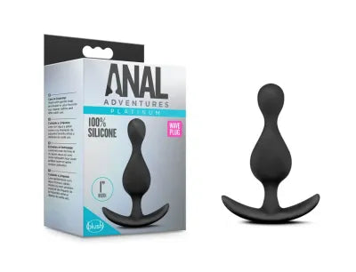 Plug Ondulado Anal Adventures Platinum – Negro - Blush | La Juguetería de Adultos