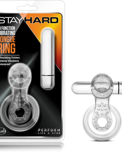 Anillo Vibratorio con Estimulador de Lengua Stay Hard Tongue Ring