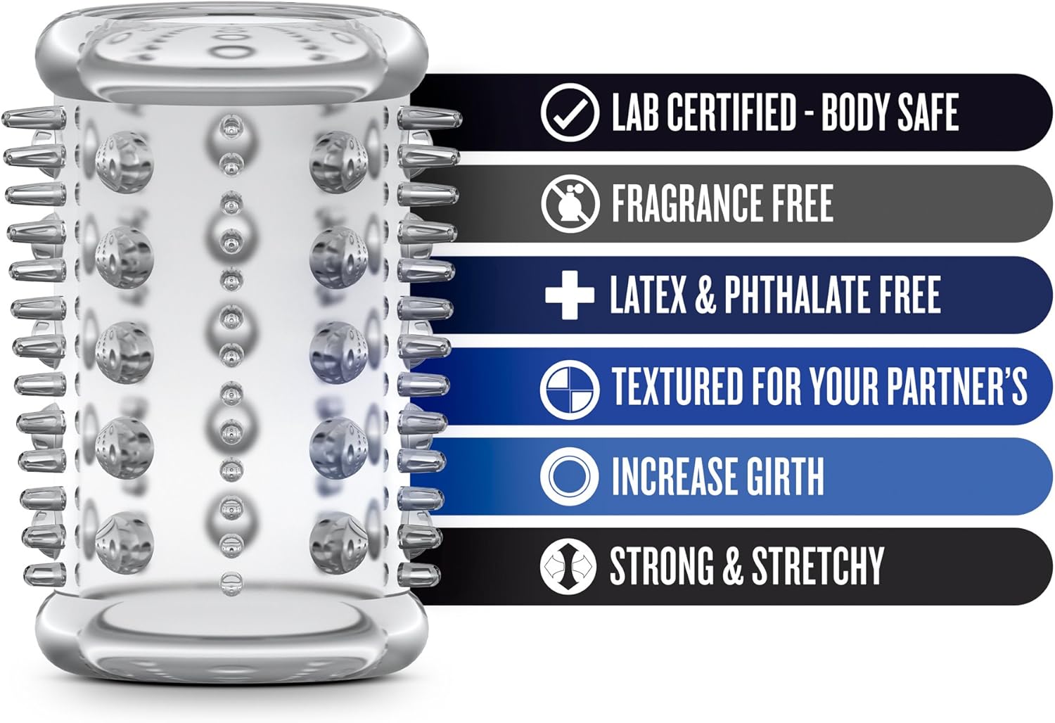 Manga para pene Stay Hard 03 Clear - Blush - Imagen 5 | La Juguetería de Adultos