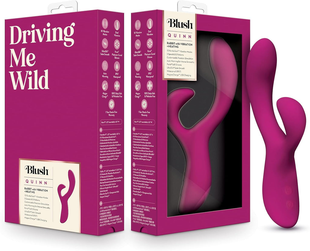 Quinn Rabbit Vibrador Triple Estimulación by Blush - Blush | La Juguetería de Adultos