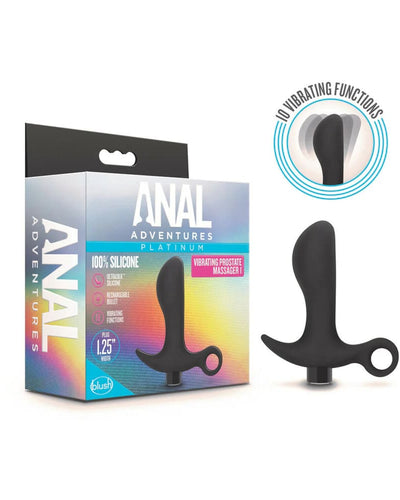 Masajeador Prostático Vibrador Anal Adventures Platinum 01 – Negro