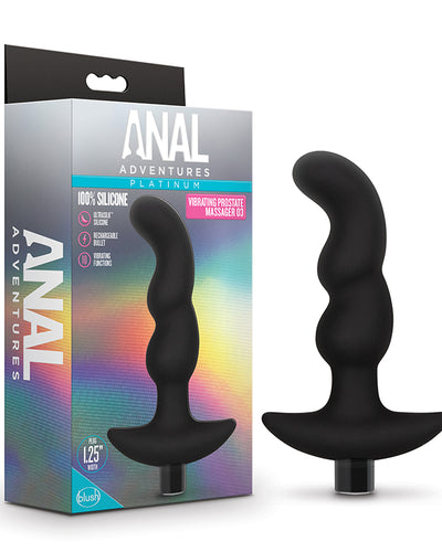 Masajeador Prostático Vibrador Anal Adventures Platinum 03 – Negro