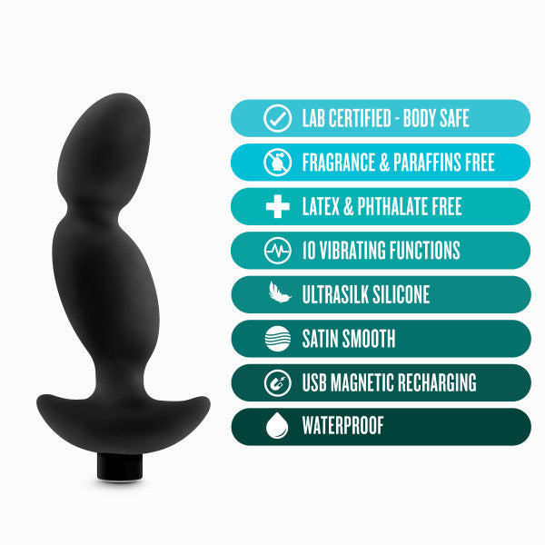 Masajeador Prostático Vibrador Anal Adventures Platinum 04 – Negro - Blush - Imagen 6 | La Juguetería de Adultos