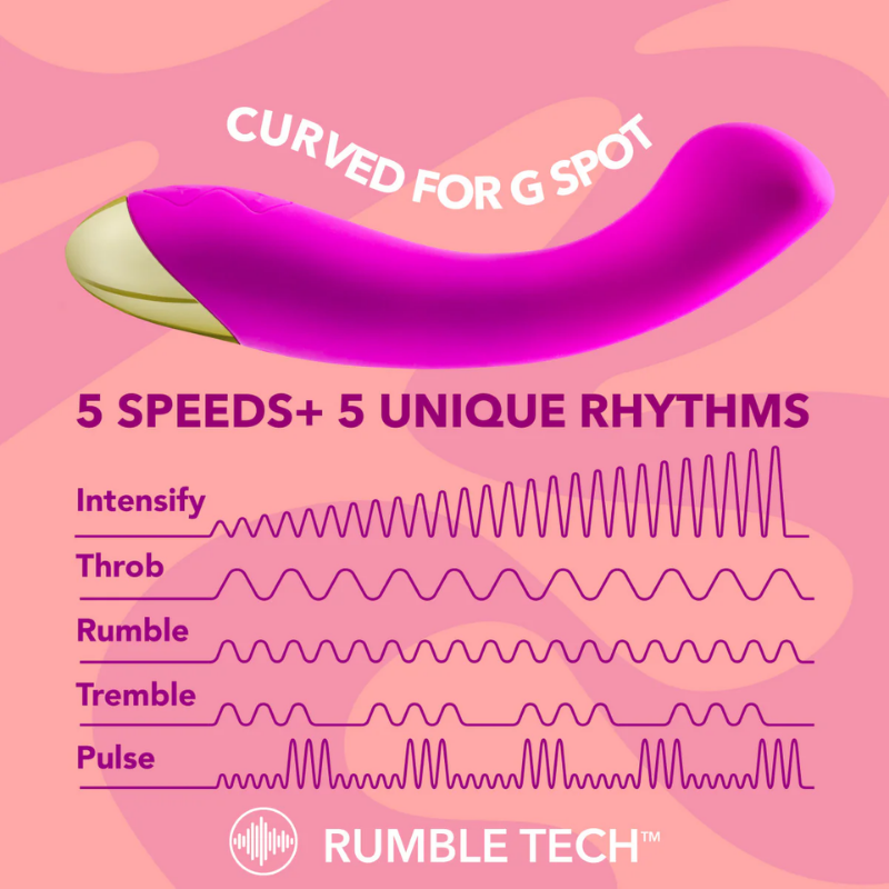 Vibrador Aria Bangin’ AF Estimulación potente del punto G - Blush - Imagen 6 | La Juguetería de Adultos