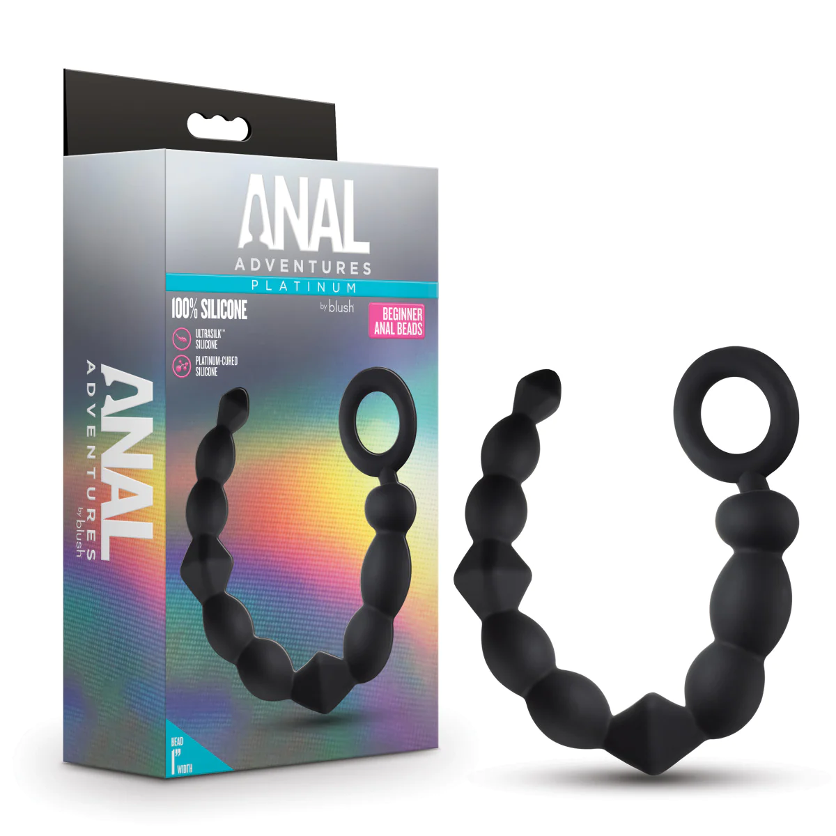 Bolas Anales para Principiantes Anal Adventures Platinum – Negro - Blush | La Juguetería de Adultos
