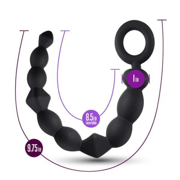Bolas Anales para Principiantes Anal Adventures Platinum – Negro - Blush - Imagen 3 | La Juguetería de Adultos