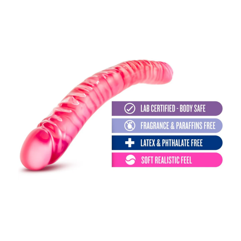 Consolador Realista B YOURS - Double 46 CM – Rosa