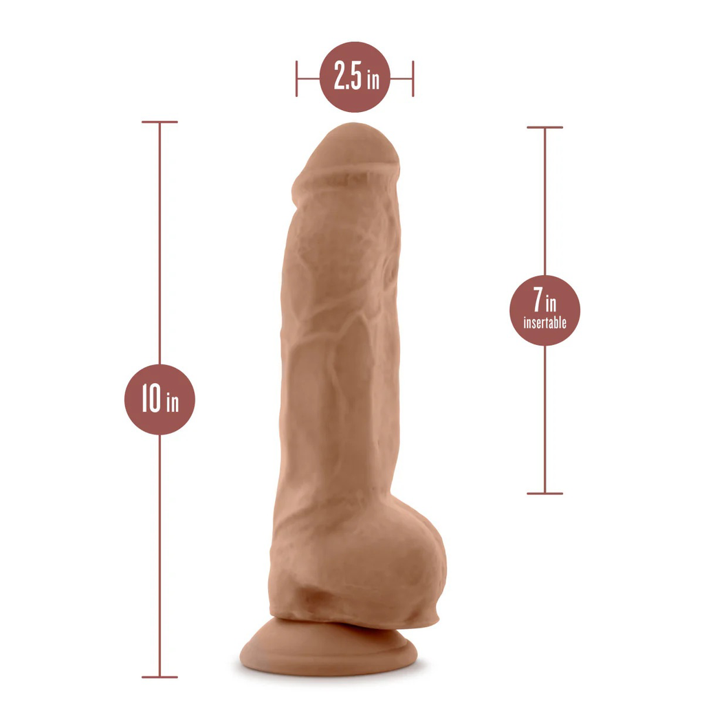 Consolador con Ventosa Au Naturel Big Boy Dildo Realista 25.4 cm - Blush - Imagen 5 | La Juguetería de Adultos