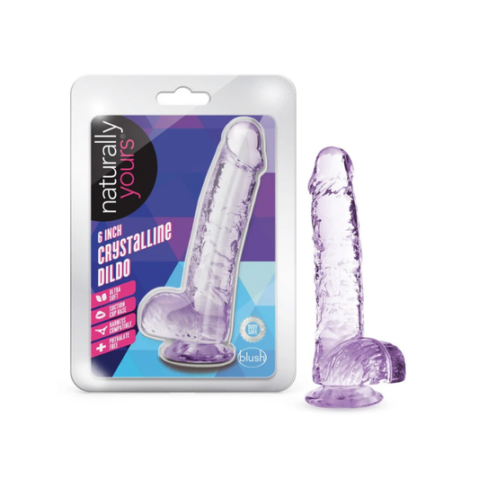 Dildo Realista con Ventosa Naturally Yours Crystalline 15 cm