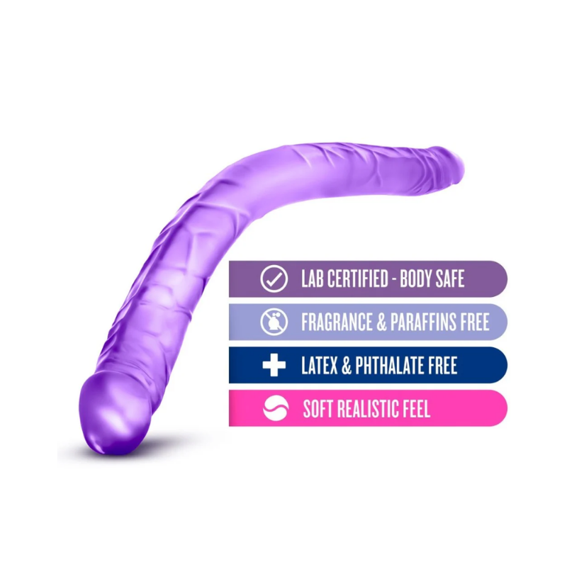 Consolador Doble B Yours Flexible Morado 41 cm — Blush