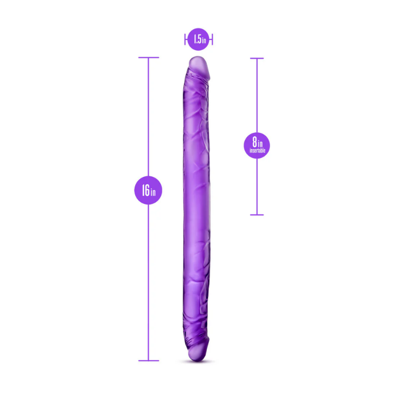 Consolador Doble B Yours Flexible Morado 41 cm — Blush