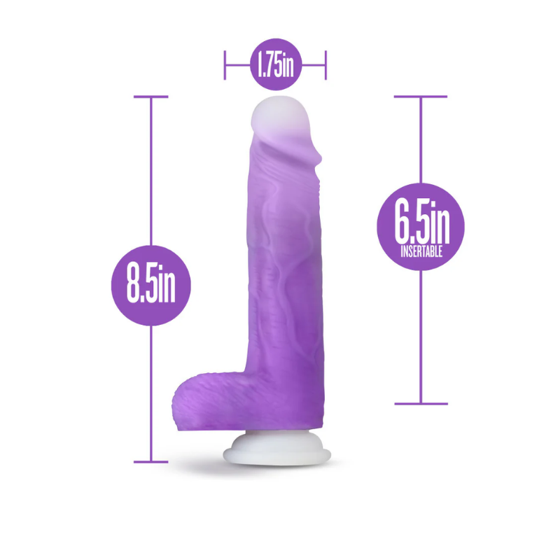Consolador Vibrador Realista Neo Elite Encore Morado 21.5 cm — Blush