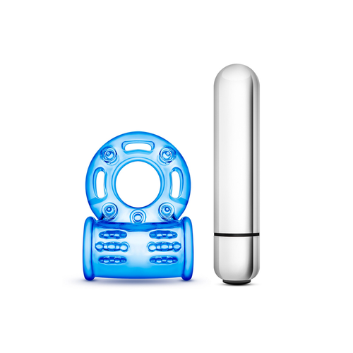 Anillo Vibrador con Bala Stay Hard Vibrating Bull Ring Azul - Blush - Imagen 4 | La Juguetería de Adultos