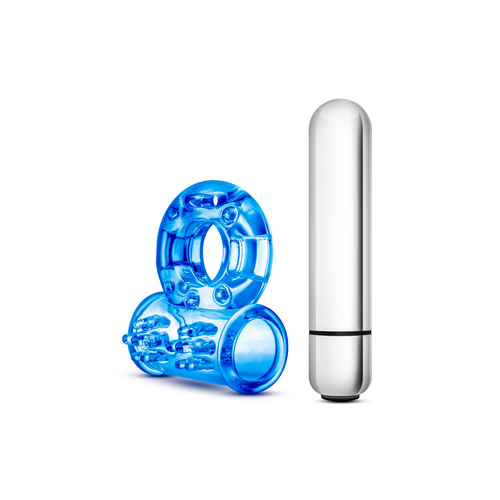 Anillo Vibrador con Bala Stay Hard Vibrating Bull Ring Azul - Blush - Imagen 5 | La Juguetería de Adultos