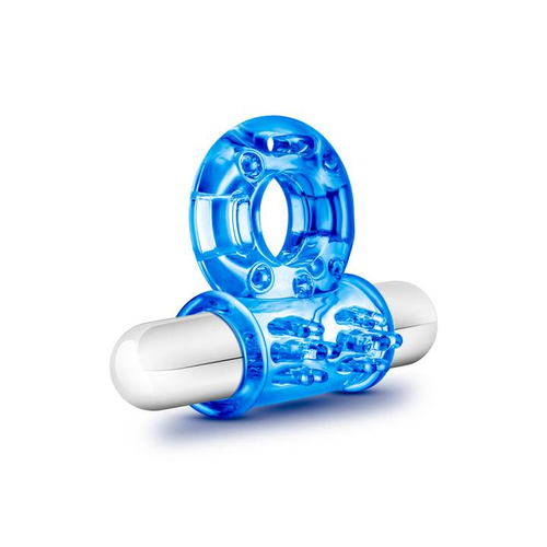 Anillo Vibrador con Bala Stay Hard Vibrating Bull Ring Azul - Blush - Imagen 3 | La Juguetería de Adultos