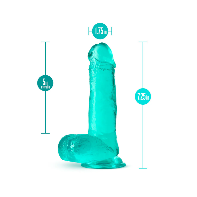 Consolador Realista B Yours Plus Rock N’ Roll Teal 18 cm — Blush
