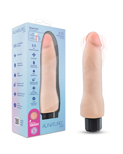 AU Naturel Vibrating Dildo 19 CM