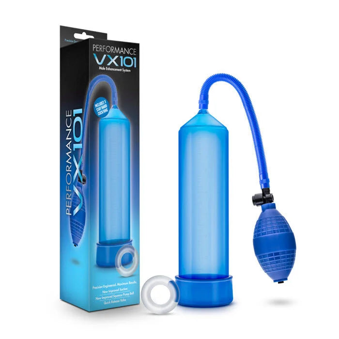 Bomba de Pene Performance VX101 - Azul - Blush | La Juguetería de Adultos