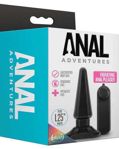 Plug Anal Vibrador Básico Anal Adventures – Negro