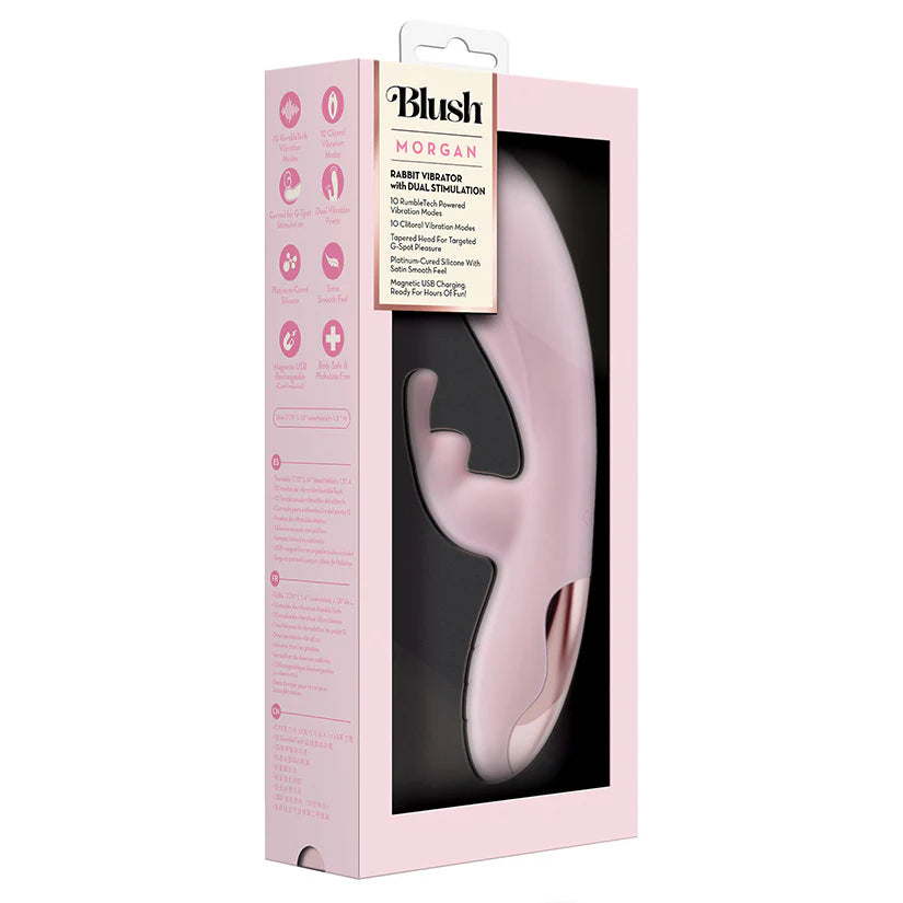 Morgan Rabbit Vibrador Triple Estimulación by Blush - Blush | La Juguetería de Adultos
