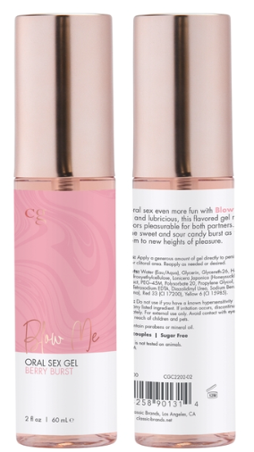 Gel Oral Crazy Girl Blow Me - Berry Burst 60 ml - Classic Brands - Imagen 2 | La Juguetería de Adultos