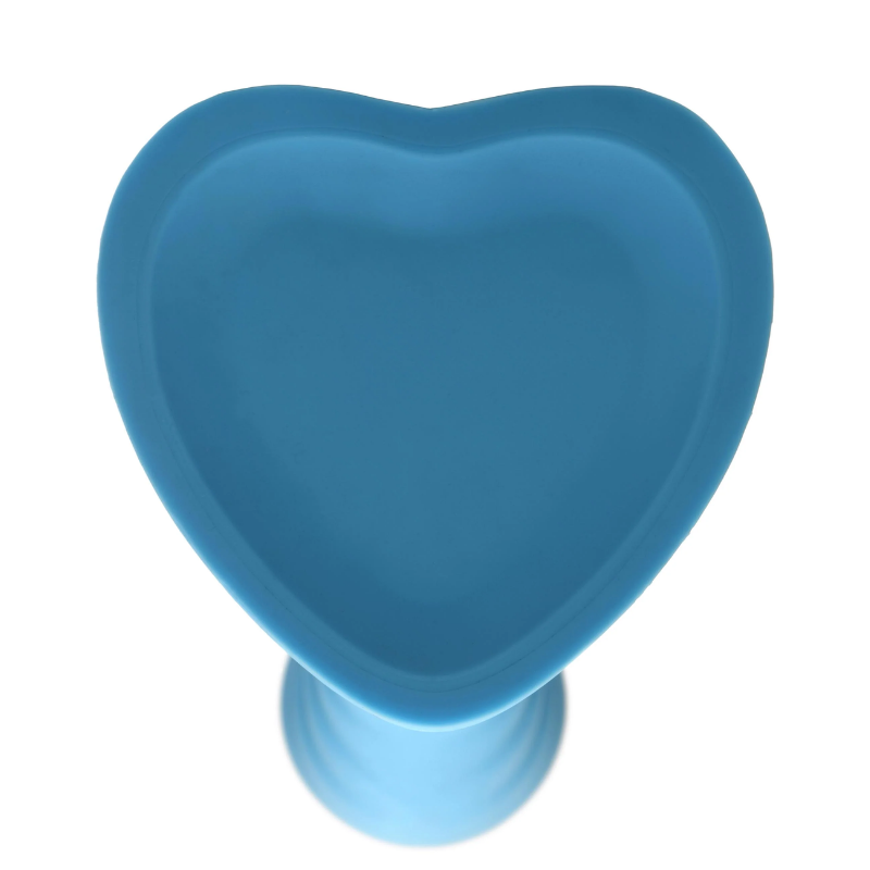 Consolador Simply Sweet Acanalado de Silicona Azul 18 CM
