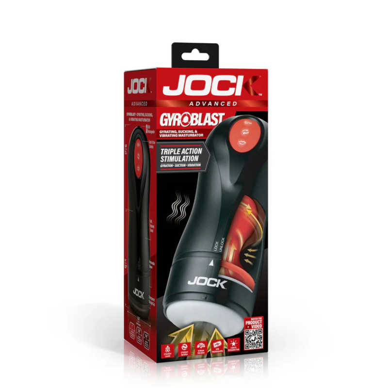 Masturbador Giratorio y Succionador Jock Gyroblast - XR Brands | La Juguetería de Adultos