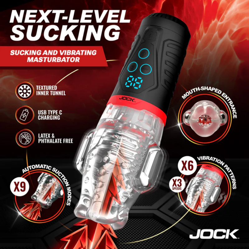 Masturbador Succionador  Automático Jock Power Suck - XR Brands - Imagen 3 | La Juguetería de Adultos