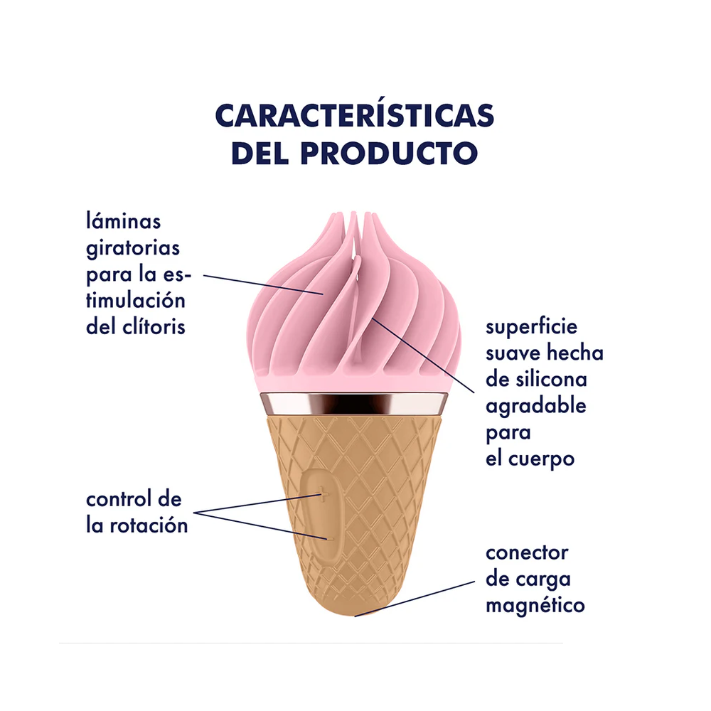 Satisfyer Sweet Treat Vibrador Clitoriano Rosa/Marrón