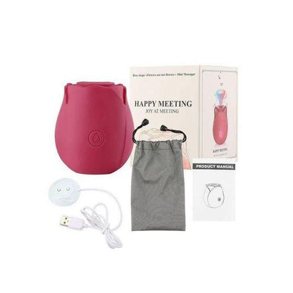 Succionador y vibrador clitorial Happy Meeting Rose