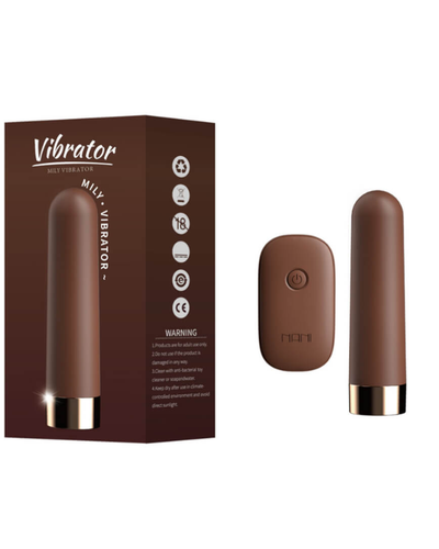 Mily Vibrator Bala Recargable 10 Funciones – Café