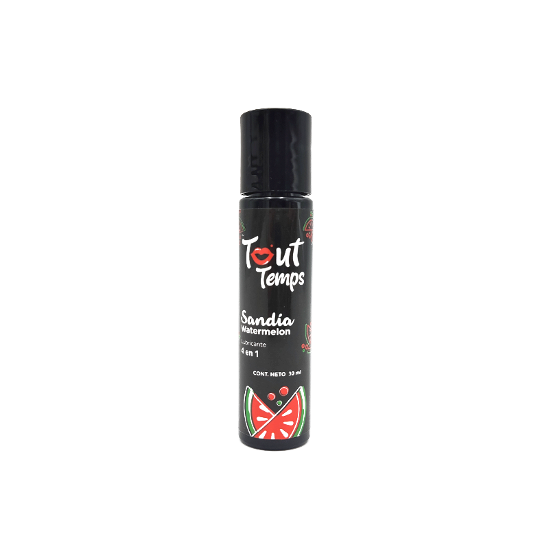 Lubricante Tout Temps Sabor Sandía – 30 ml - Tout Temps | La Juguetería de Adultos