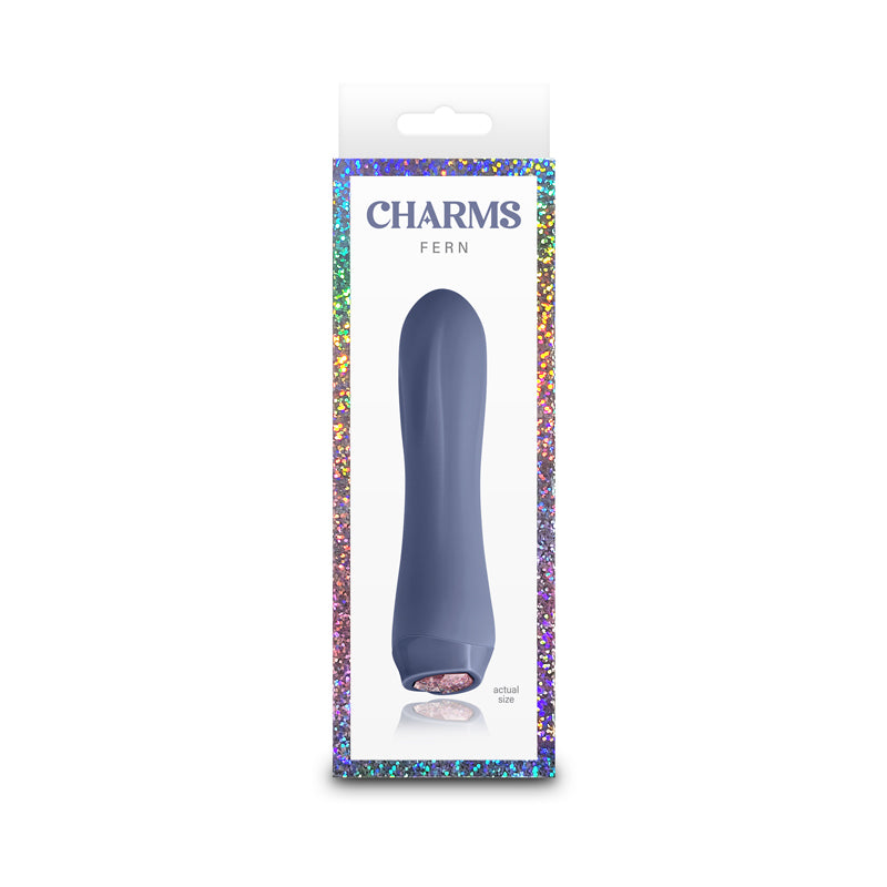 Vibrador Charms Fern Gray NS Novelties Estimulador Compacto Gris