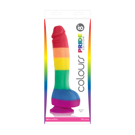 Consolador Realista Colours PRIDE Edition 20 CM – Arcoíris