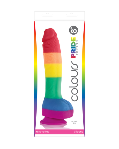 Consolador Realista Colours PRIDE Edition 20 CM – Arcoíris