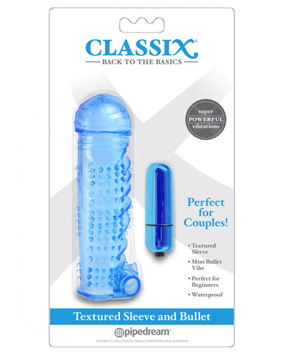 Funda Texturizada con Bala Vibradora Classix Pipedream Extensión
