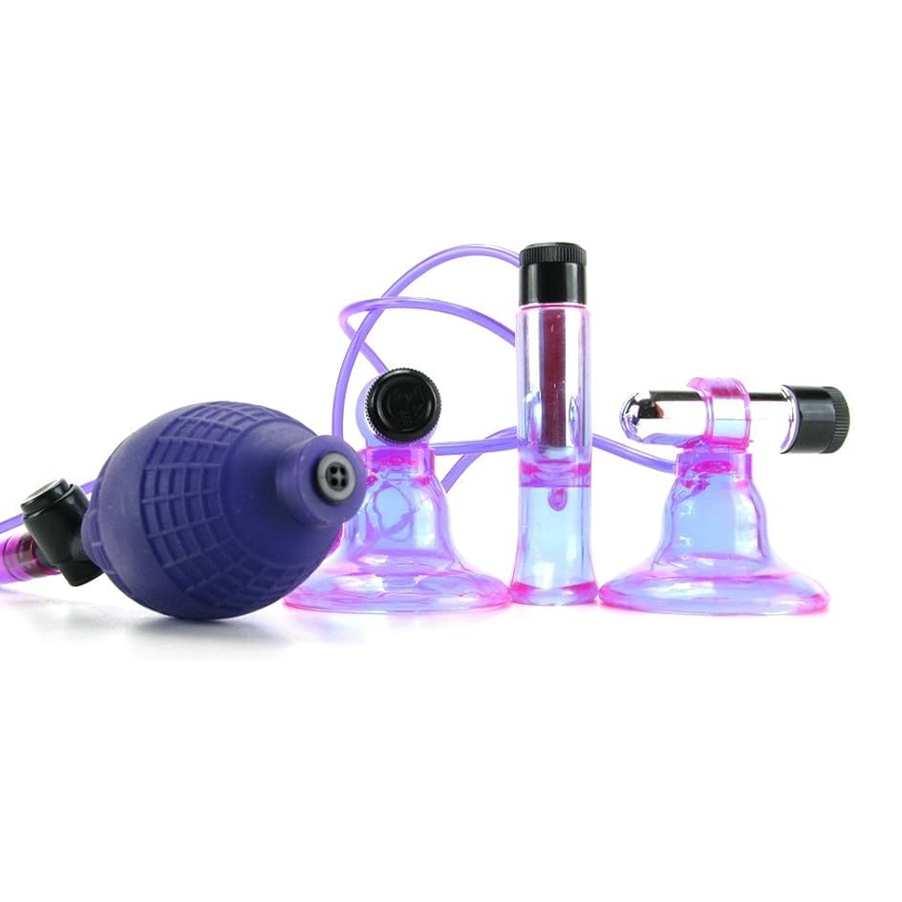 Triple Succionadores Fetish Fantasy Morado/Transparente Pipedream - Pipedream - Imagen 2 | La Juguetería de Adultos
